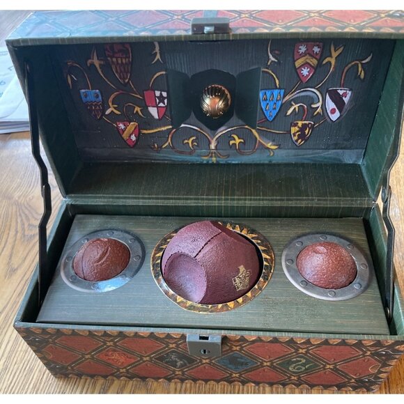 Harry Potter Quidditch Collectible Set With Poster In Decorative Chest For Wizar - Picture 3 of 7
